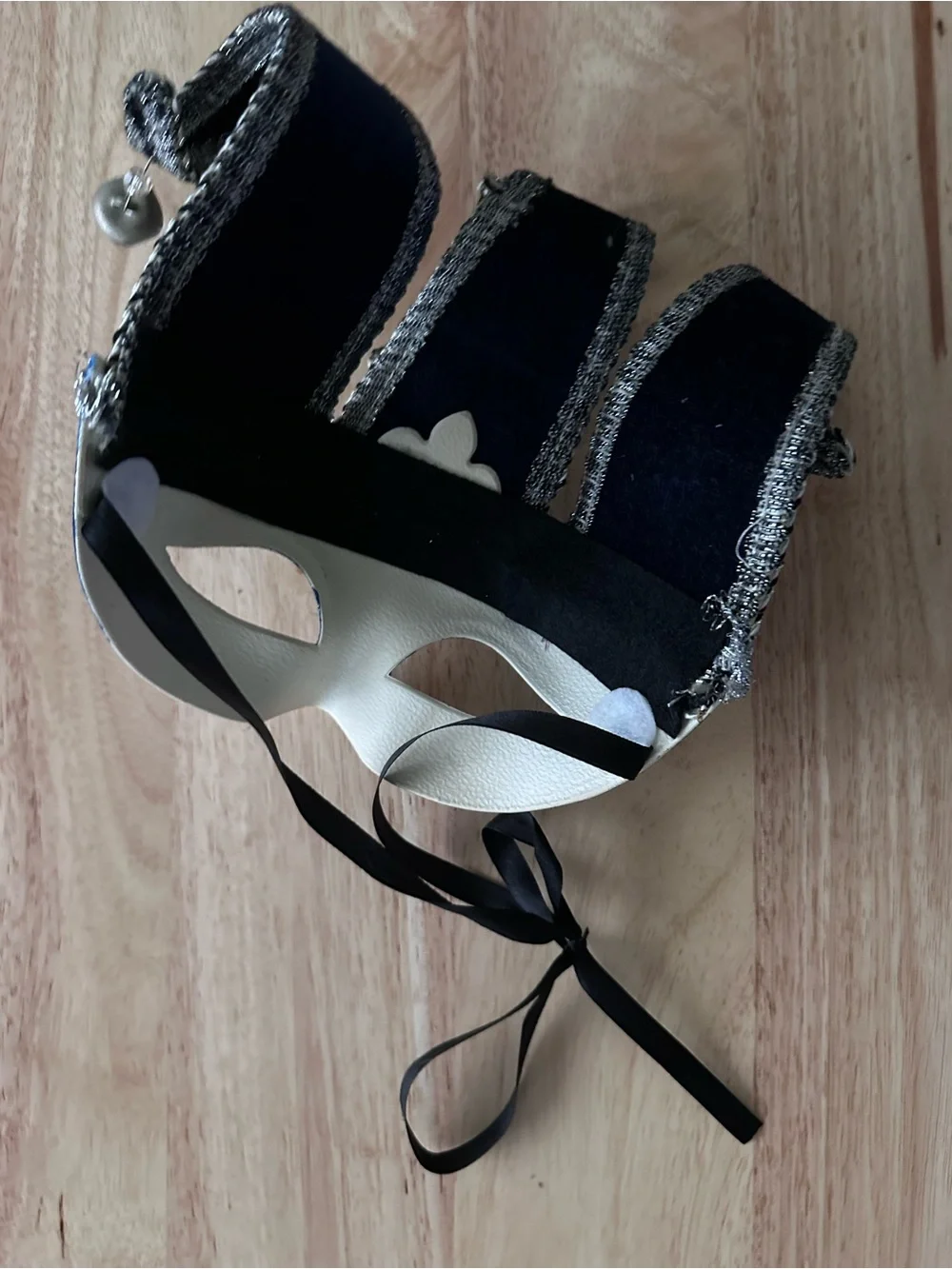 Blue  🎉Mardi Gras 🎉 Venetian Jester Masquerade Mask • blue & silver NWT